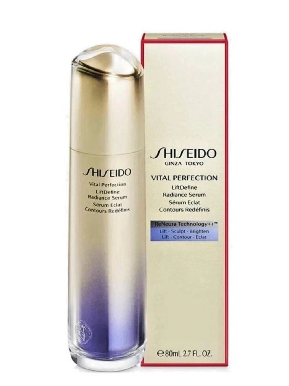 Shiseido Vital Perfection LiftDefine Radiance Serum - Large Size 80mL / 2.7 Oz